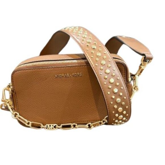 Michael Kors Jet Set Small Crossbody Bag in Brown - 100% Leather - Picture 1 of 7